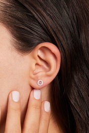 Heliophilia Silver Pendientes de Plata Esterlina 925 Plateados